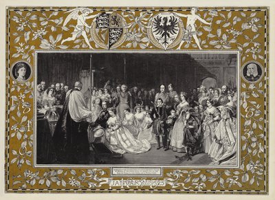Huwelijk van de Prinses Royal met Prins Fredrick William van Pruisen, in de Chapel Royal, St James
